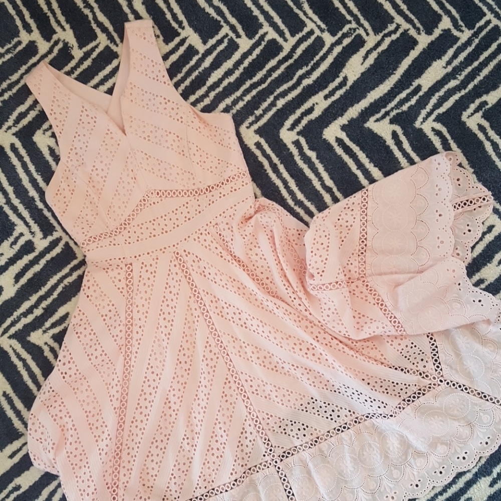 Pink Eyelet Dress
